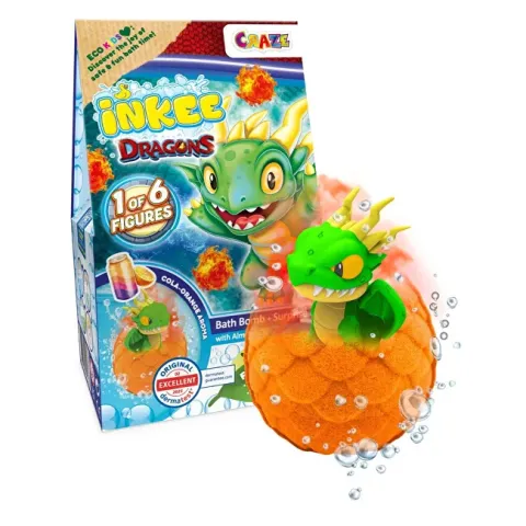 Bath bomb with a surprise Dragon