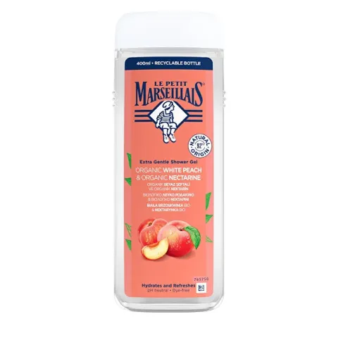 Extra Gentle Shower Gel Organic White Peach &amp; Organic Nectarine