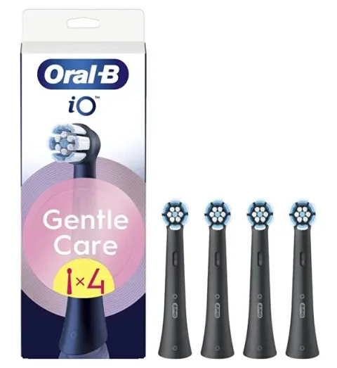 IO Gentle Care Black brush heads 4 pcs