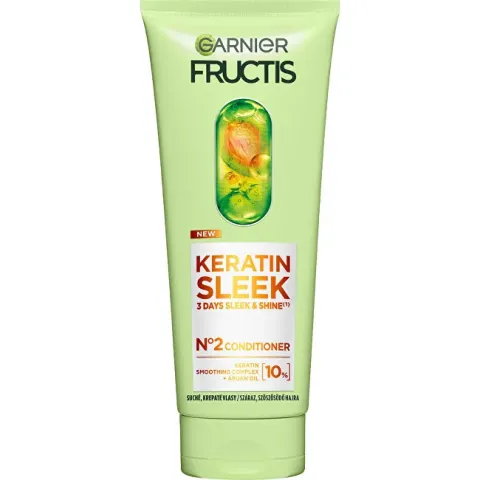 Conditioner for dry and frizzy hair Fructis Keratin Sleek (Conditioner) 200 ml