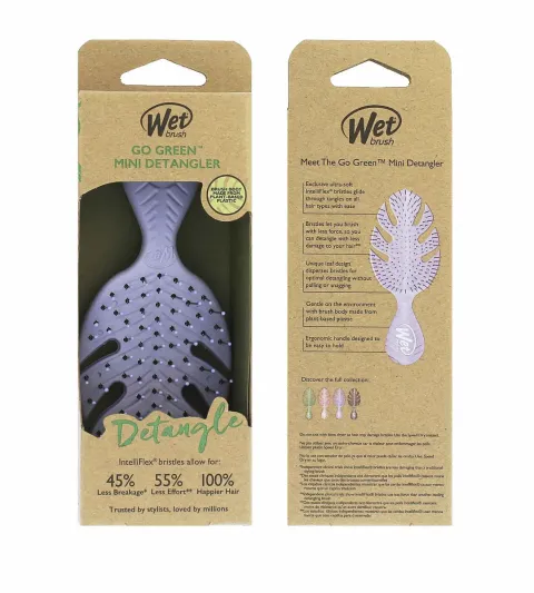 hairbrush Lavender Go Green Mini Detangler